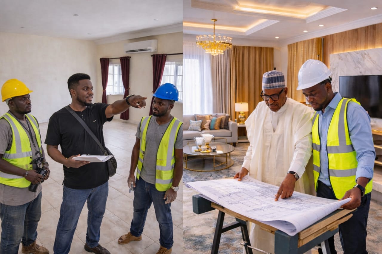 CEO directing team on site